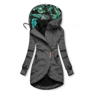 Women's Hooded Asymmetrical Zip Parka Jacket
