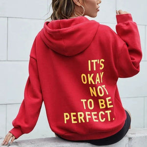 Women's Relaxed Hoodie with Long Sleeves and Casual Fit