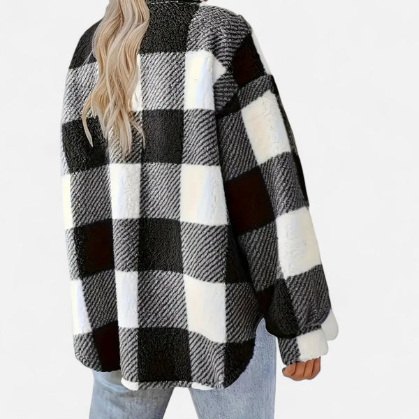 Women’s Plaid Oversized Shacket Button-Up