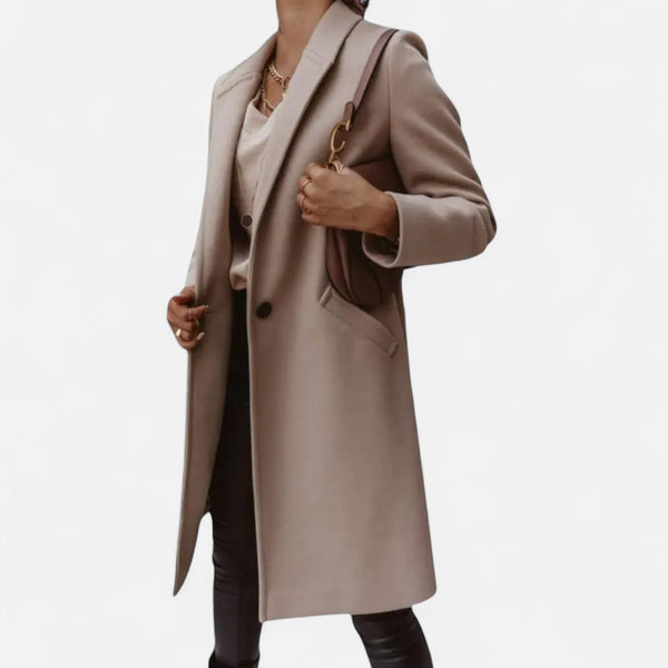 Women’s Longline Tailored Coat Elegant Fit