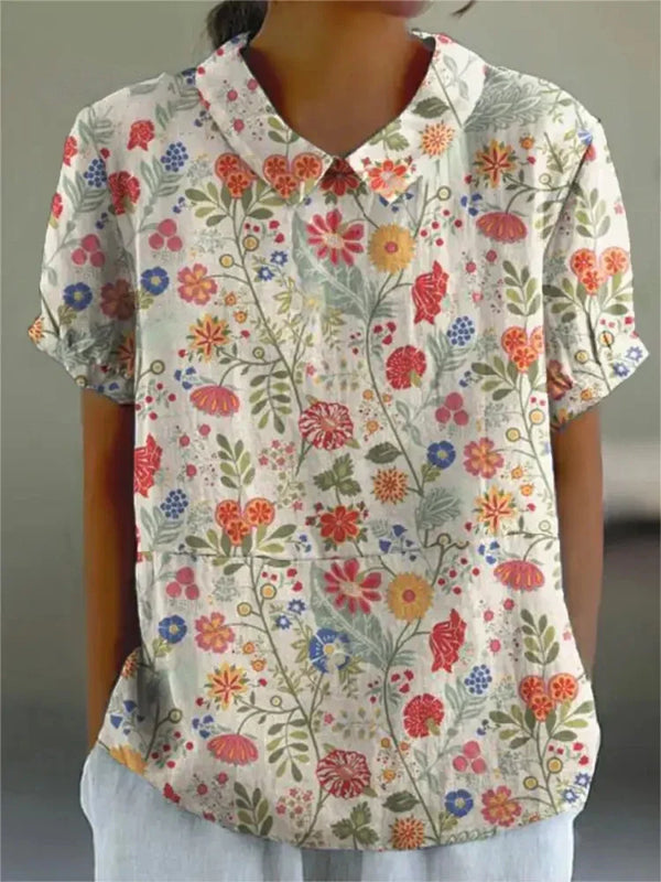 Chic Vintage Floral Blouse | Casual Style