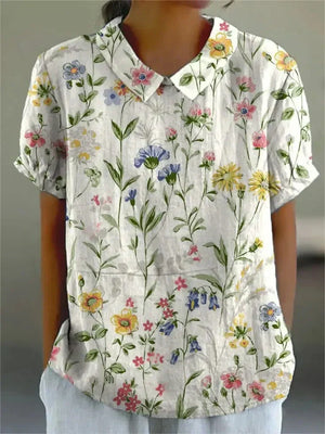 Chic Vintage Floral Blouse | Casual Style