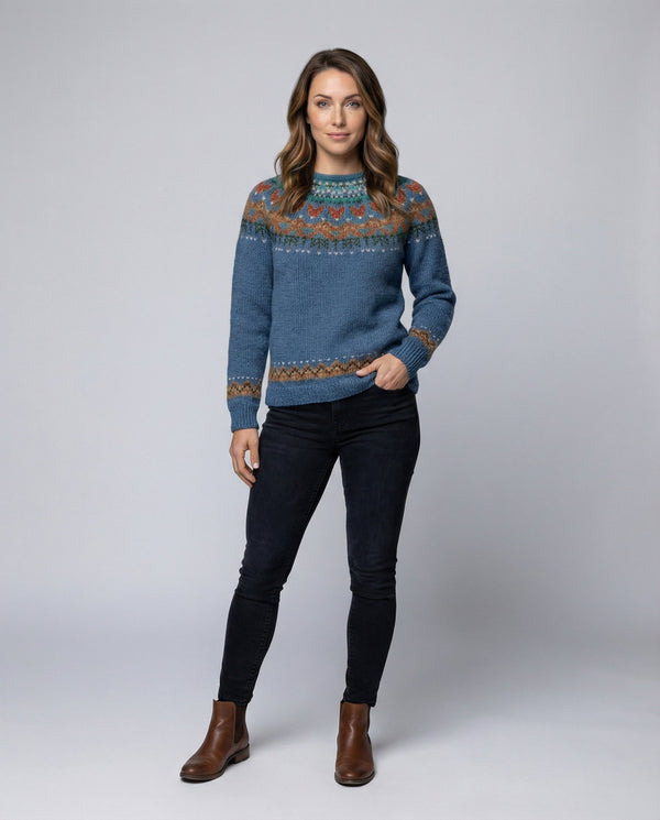 Women's Vintage Icelandic Knit Sweater