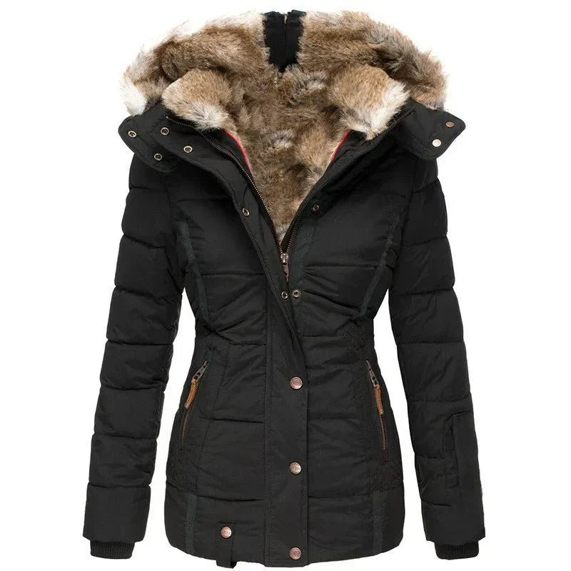 Women’s Faux Fur Hooded Winter Parka