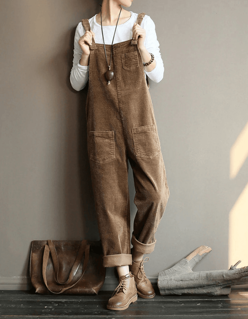 Women’s Relaxed Pocket Dungaree Jumpsuit