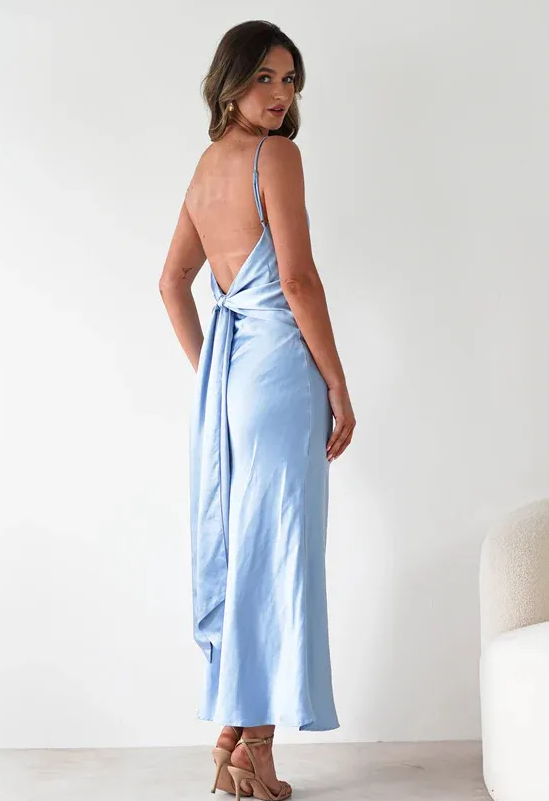 Cowl Neck Slip Maxi Dress for Women