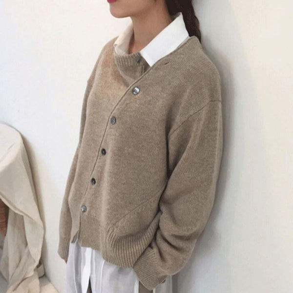 Women’s Relaxed Button Front Cardigan Sweater