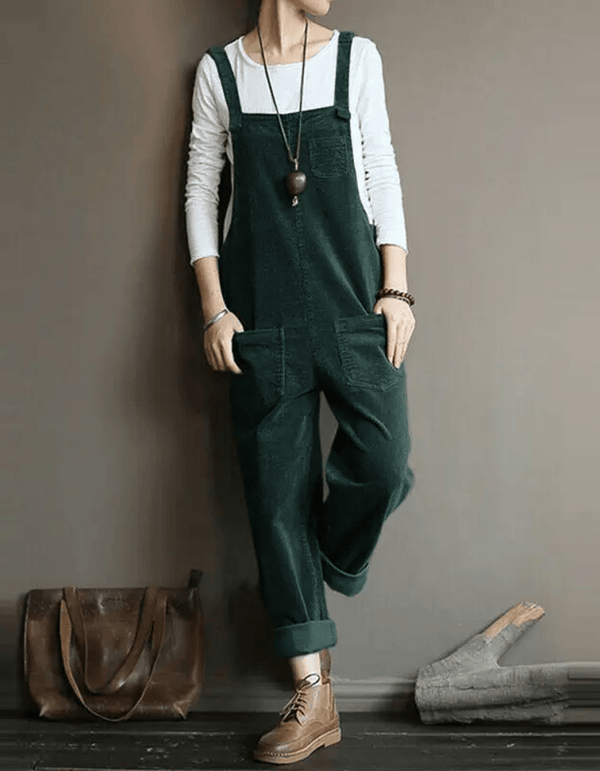 Women’s Relaxed Pocket Dungaree Jumpsuit