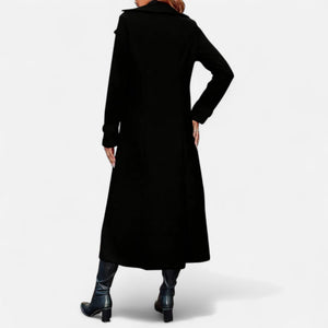 Elegant Double Breasted Long Trench Coat