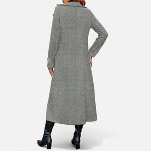 Elegant Double Breasted Long Trench Coat