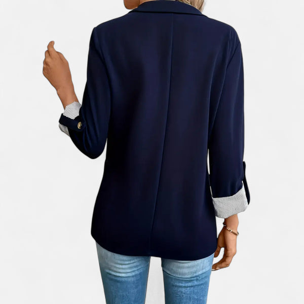 Relaxed Fit Casual Roll Sleeve Blazer