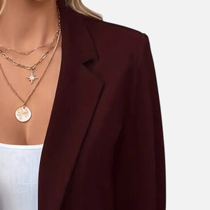 Relaxed Fit Casual Roll Sleeve Blazer