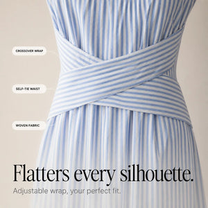 Women's Sleeveless Striped Summer Maxi Dress