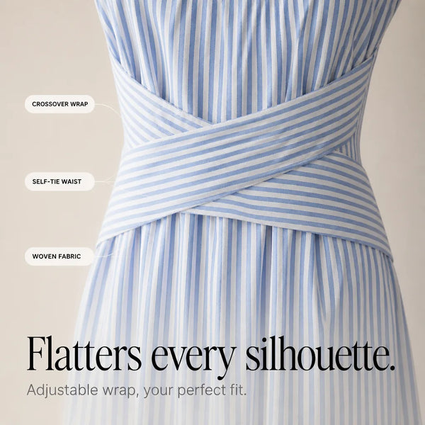 Women's Sleeveless Striped Summer Maxi Dress