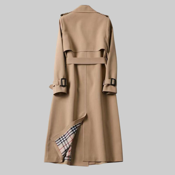 Women's Belted Double Breasted Trench Coat