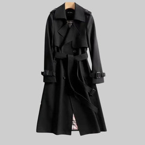 Women's Belted Double Breasted Trench Coat