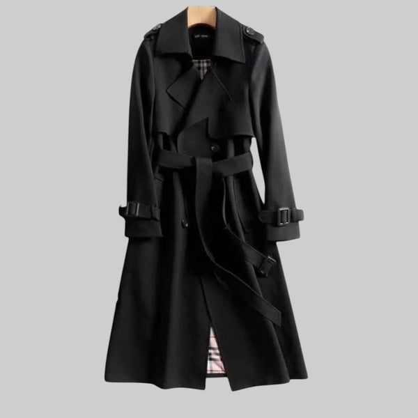 Women's Belted Double Breasted Trench Coat