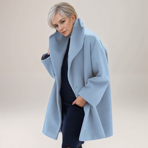 Women's Oversized Trench Coat Mid-Length Jacket