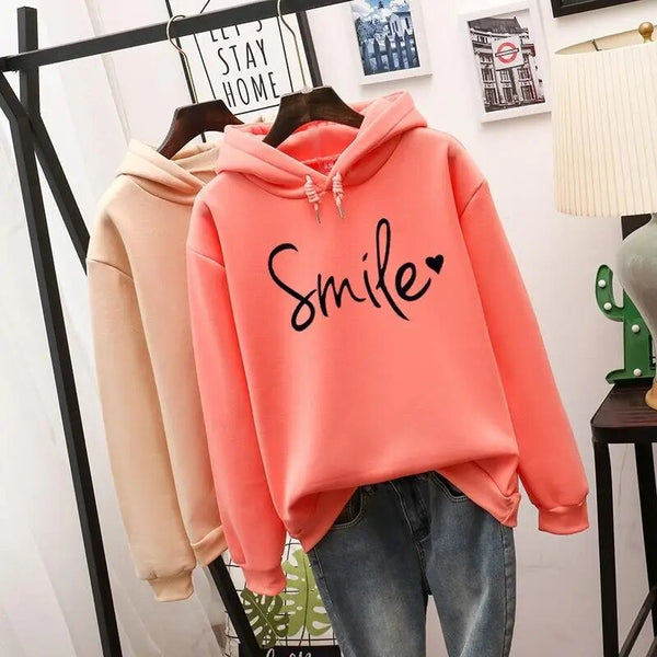 Women's Smile-Love Hoodie Relaxed Fit
