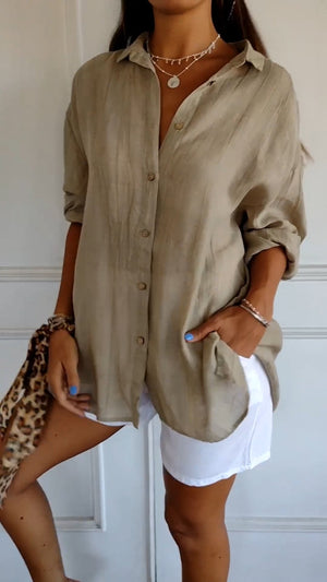 Stylish Women's Summer Button Down Shirt