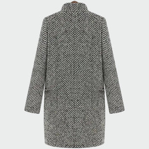 Women's Elegant Long Coat with Tailored Silhouette