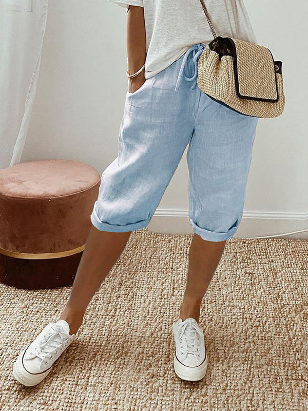 Comfortable Summer Shorts with Adjustable Drawstring for Women