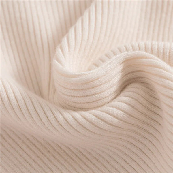 Slim Fit Long Sleeve Ribbed Turtleneck Sweater