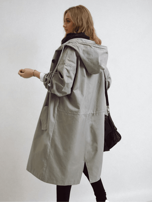 Women's Oversized Hooded Utility Coat