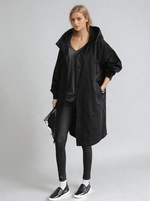 Women's Oversized Hooded Utility Coat