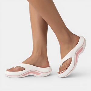 Women's Platform Wedge Flip-Flops with Arch Support