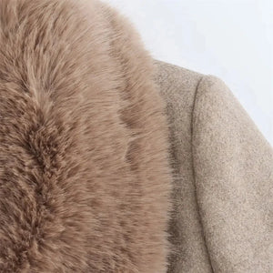 Elegant Long Belted Winter Coat for Women