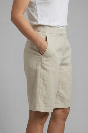 Women’s Casual High Waist Bermuda Shorts with Pockets