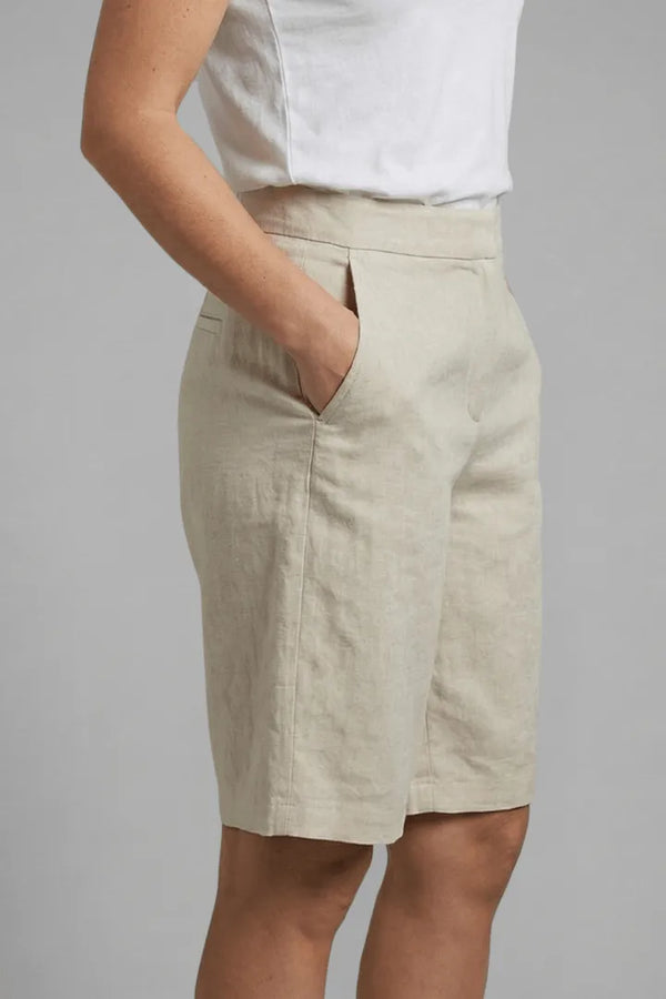 Women’s Casual High Waist Bermuda Shorts with Pockets