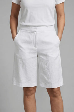 Women’s Casual High Waist Bermuda Shorts with Pockets