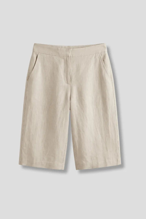 Women’s Casual High Waist Bermuda Shorts with Pockets