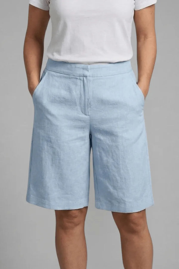 Women’s Casual High Waist Bermuda Shorts with Pockets