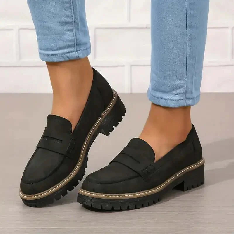 Mocasines gruesos cómodos y con estilo