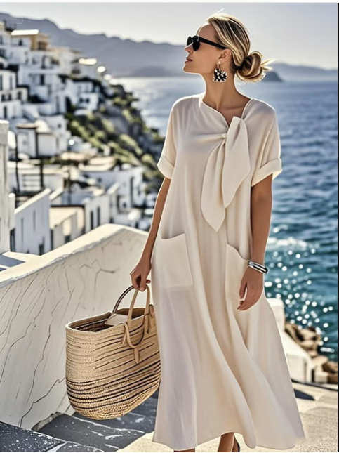 Women’s Elegant Loose Fit Vacation Maxi Dress