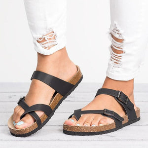 Women’s Buckle Detail Flat Summer Sandals