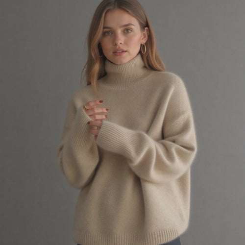 Soft Oversized Turtleneck Sweater