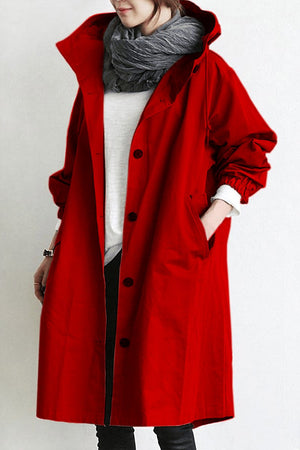 Women's Elegant Longline Trench Coat