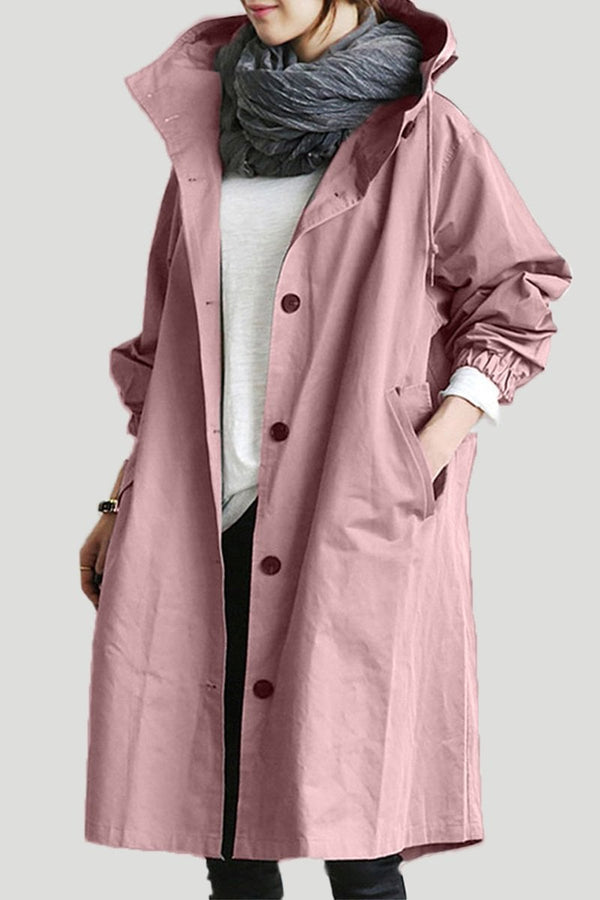 Women's Elegant Longline Trench Coat