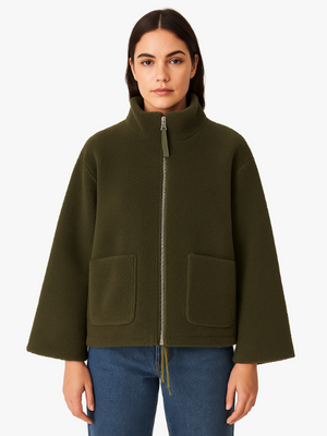 Cozy Teddy Oversized Warm Fleece Jacket for Women