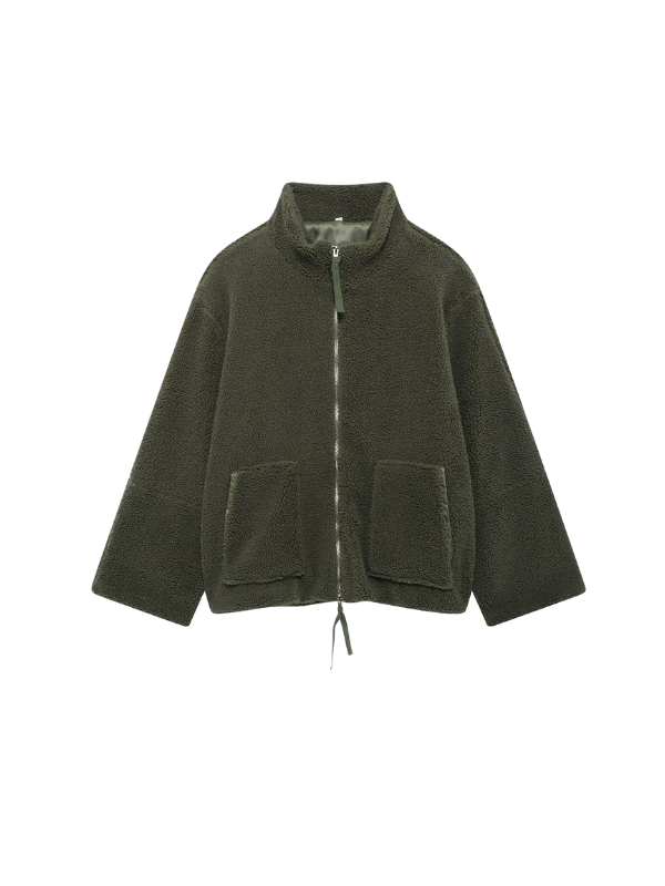 Cozy Teddy Oversized Warm Fleece Jacket for Women