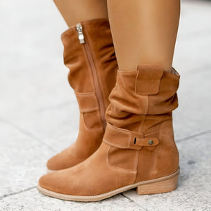 Women's Casual Ankle Boots with Soft Comfort Footbed