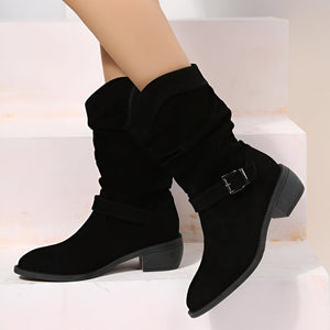 Women's Casual Ankle Boots with Soft Comfort Footbed
