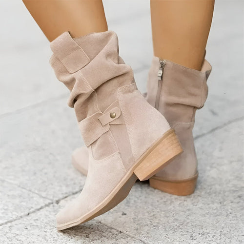 Women's Casual Ankle Boots with Soft Comfort Footbed