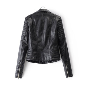 Chaqueta clásica de motociclista para mujer con estilo moto atemporal