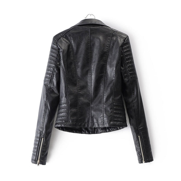 Chaqueta clásica de motociclista para mujer con estilo moto atemporal