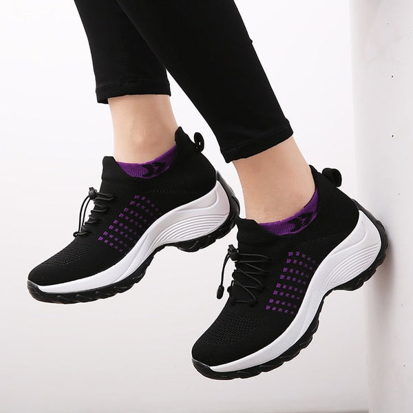 Zapatillas transpirables para mujer con amortiguación de aire para caminar
